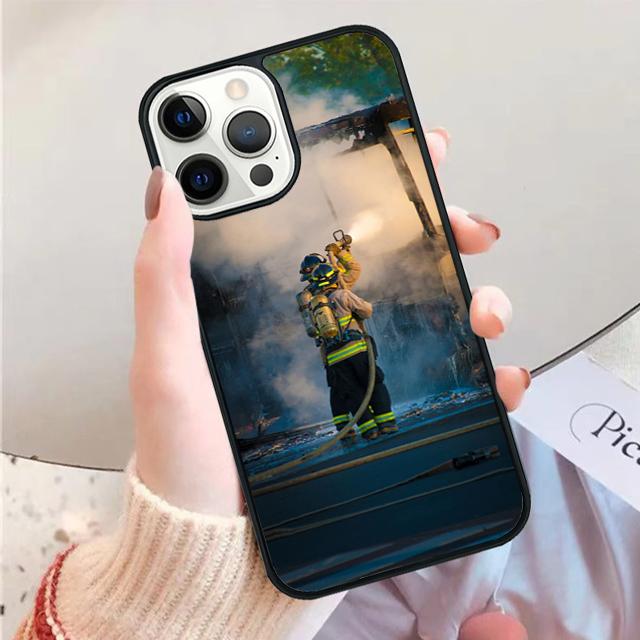 

Firefighter Heroes Fireman Phone Case for iPhone 17 Air 16 15 14 12 13 PLUS 11 PRO MAX Back Fundas coque Cover Shell iPhone 11pro max
