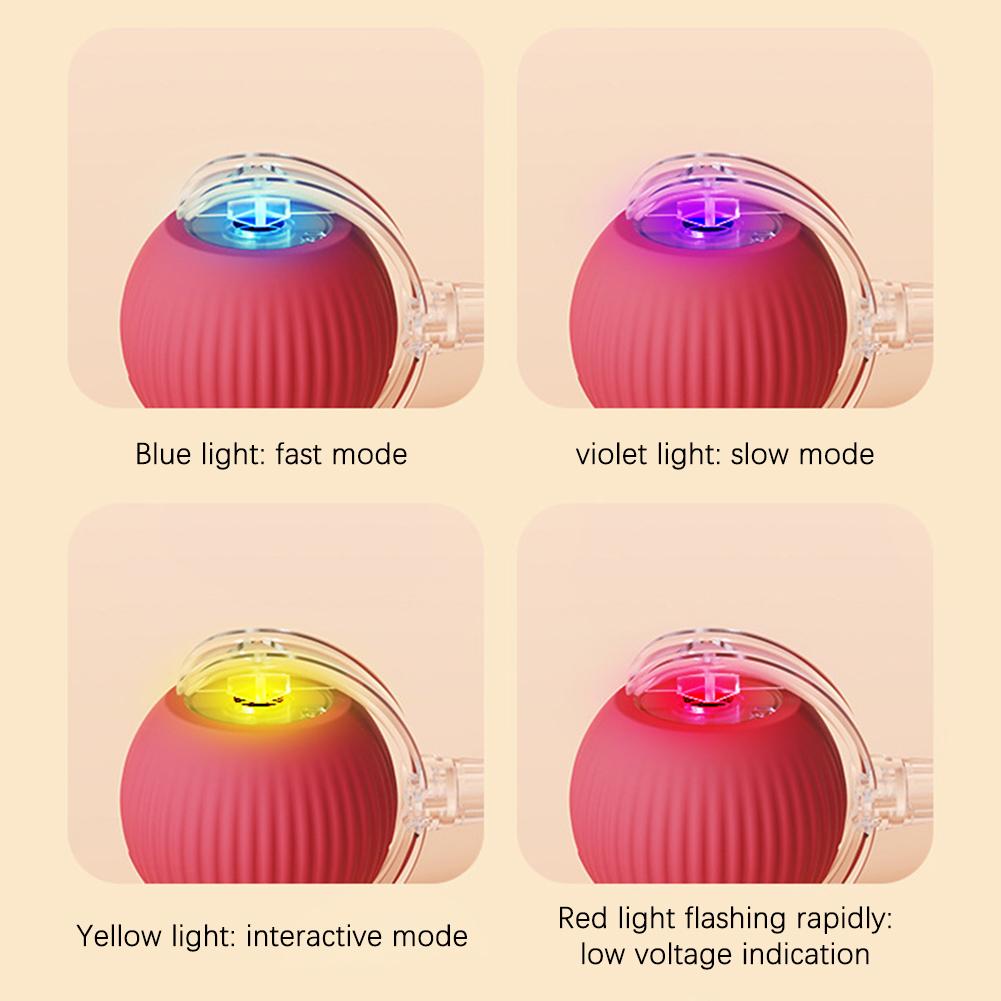 Interactive Cat Toy Ball Super Drive Cat Rolling Balls Motion Activated Sensor Pet Kitten Teaser Game Toys Pet Cat Accessories