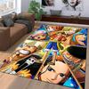 "One Piece Anime Carpet Featuring Straw Hat Crew Characters Design" Suitable for use as an anti-slip for living room bedroom sofas