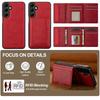 LC.IMEEKE L5 For Samsung Galaxy S25 FE Magnetic Phone Case Leather Back Cover with Detachable Card Holder