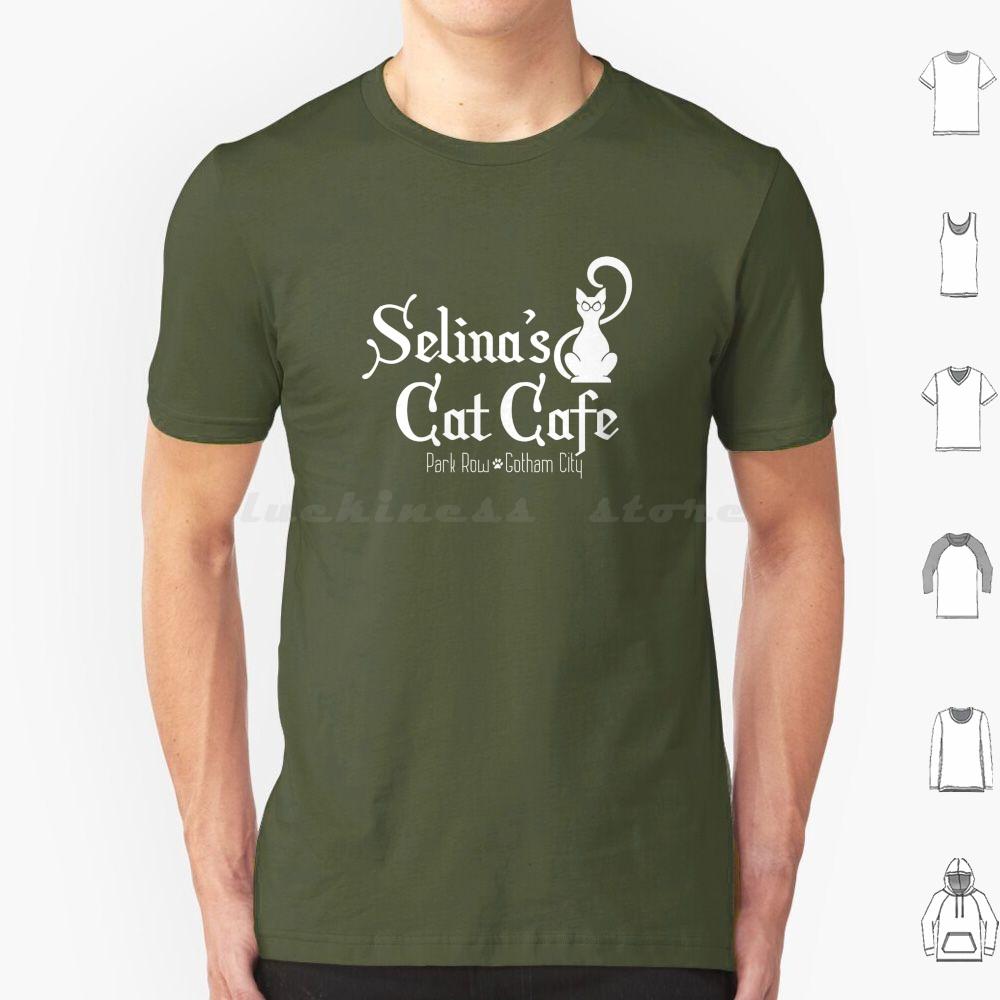 

Футболка Selinas Cat Cafe Мужская Женская Детская 6XL Кот Супергерой Кафе S