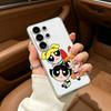 Cute The P-Powerpuff-es Cartoon Girls Clear Phone Case for Samsung S25, S24, S21, S22, S23, S30, Ultra, S20, Plus, FE, Lite