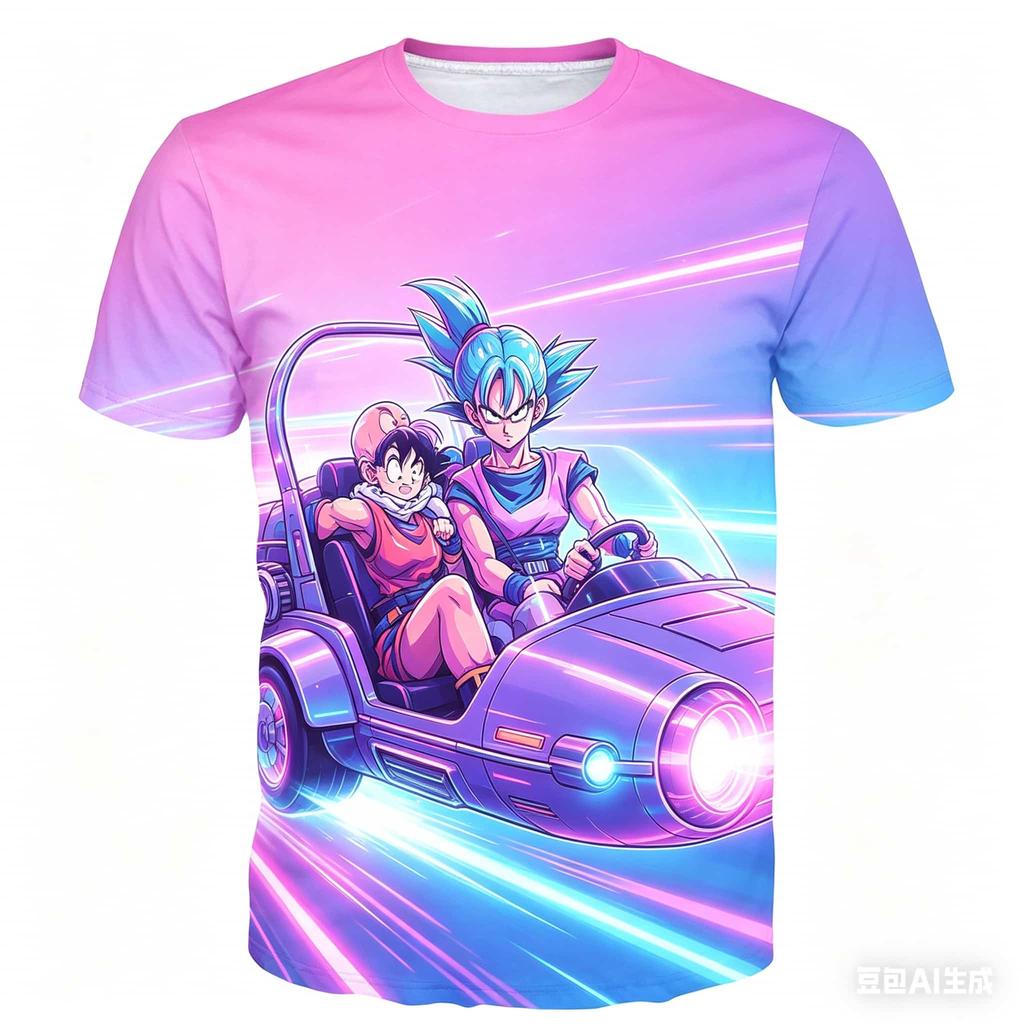 Dragon Ball z Super Saiyan Master Roshi Anime T-Shirt Vintage Style Men Women 3D Full Print Y2k Streetwear Harajuku Graphic Tee