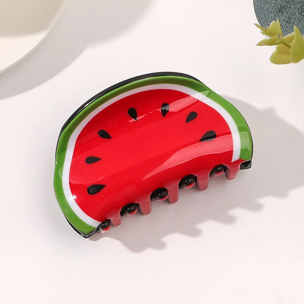 1/2 Pcs Fresh Geometry Fruit Hair Claws Combination For Women Girls Party Hair Accessories