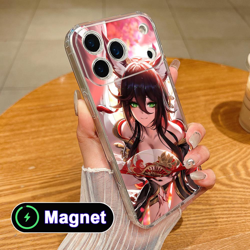 HSR Fugue Clear TPU Magsafe Mobile Phone Case for iPhone 17 16 15 14 13 12 11 Air Pro Max Plus Mini Colorful Cover