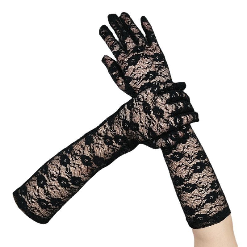 Spring/Summer Thin Sunscreen Lace Gloves Wedding Wedding Bridal Gloves Long Ladies Gloves Sexy