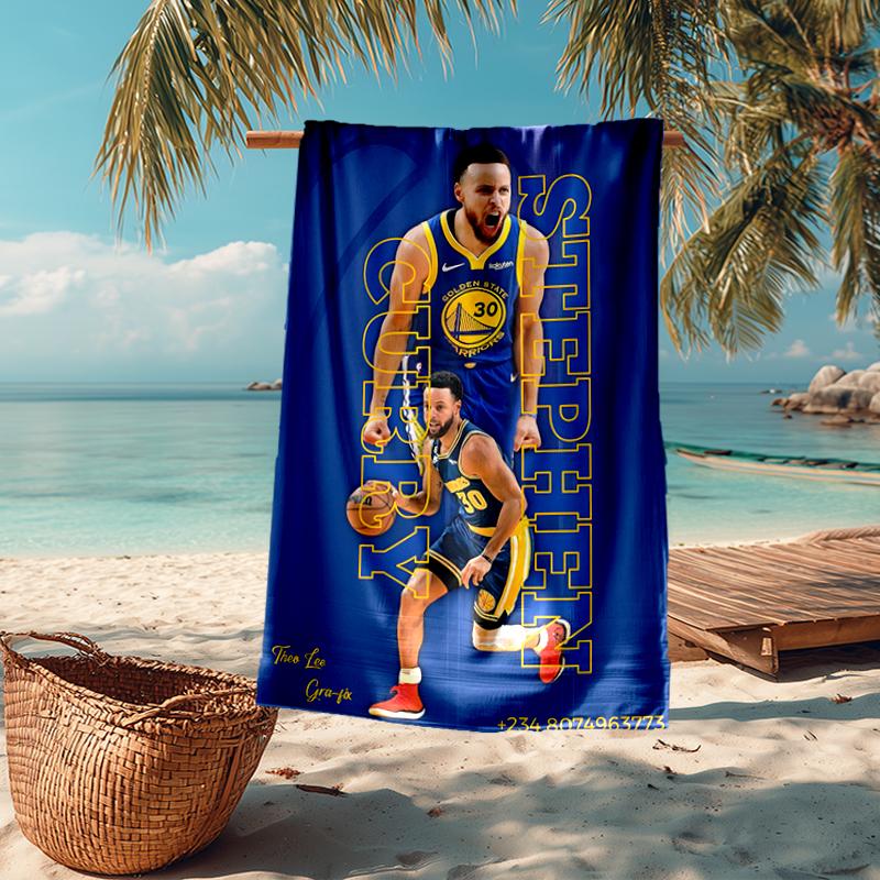 Curry Fashion Beach Towel: Ideal for Summer Adventures Soft, Absorbent and Quick Drying Suitable for Swimming and Bathing