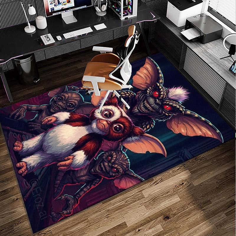 Mysterious Little Monster Office Rug Chair Mat, Game Carpet, Suitable for Front Door, Bedroom, Living Room, Desk, Holiday Gift