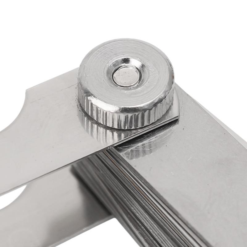 Feeler Gauge Measurement Tool Stainless Steel Feeler Gauge Universal Metric Imperial Thickness Gage Set for Hardware Measurement