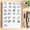 110PCS Sketched Kitten Sticker Notebook Graffiti Cases Gift Skateboard DIY Laptop Phone Graffit PVC Waterproof Luggage Stickers