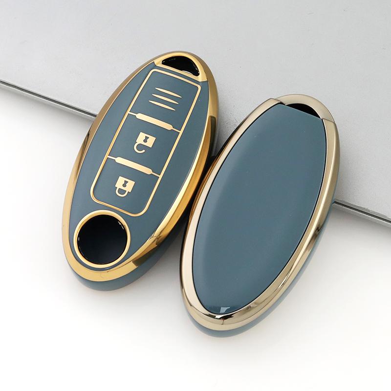 3 Buttons Keyless Shell Bag For Nissan Juke Leaf Micra K12 Note Patrol Qashqai J11 J10 Tiida Versa X-trail Xtrail T32 Soft Key Cover Case