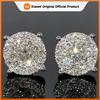 Orecchini a lobo Huitan Moderni da Donna Design Semplice ed Elegante Accessori di Moda per Matrimonio Fidanzamento Regalo Raffinato Gioielli Brillanti in Zirconia Cubica