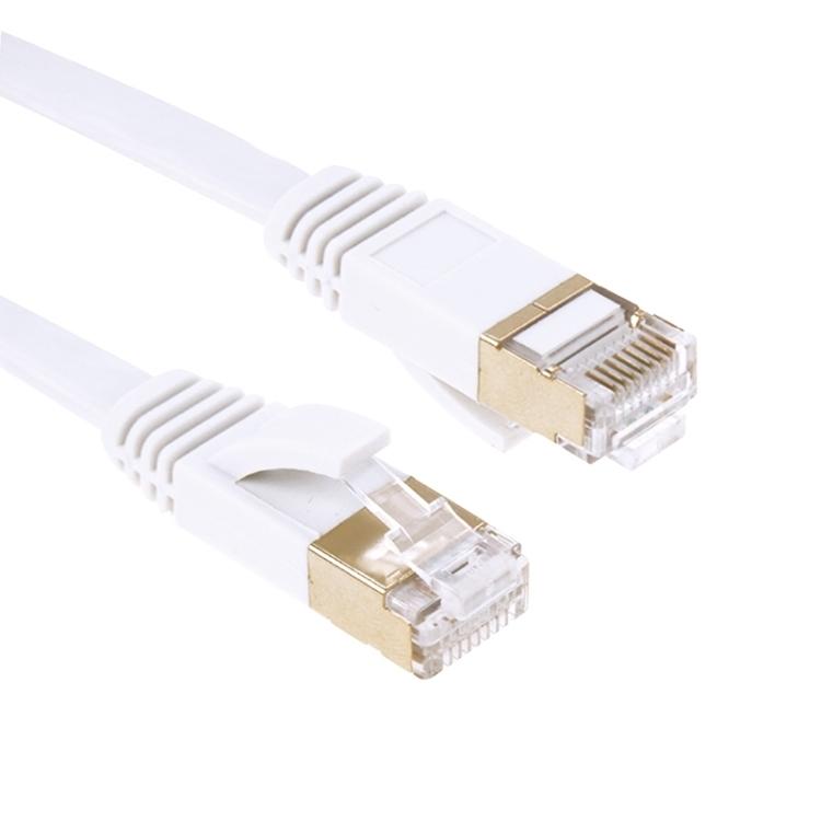 

Високошвидкісний ультратонкий плоский мережевий кабель Ethernet RJ45 CAT7 із позолоченою головкою 10 Гбіт/с