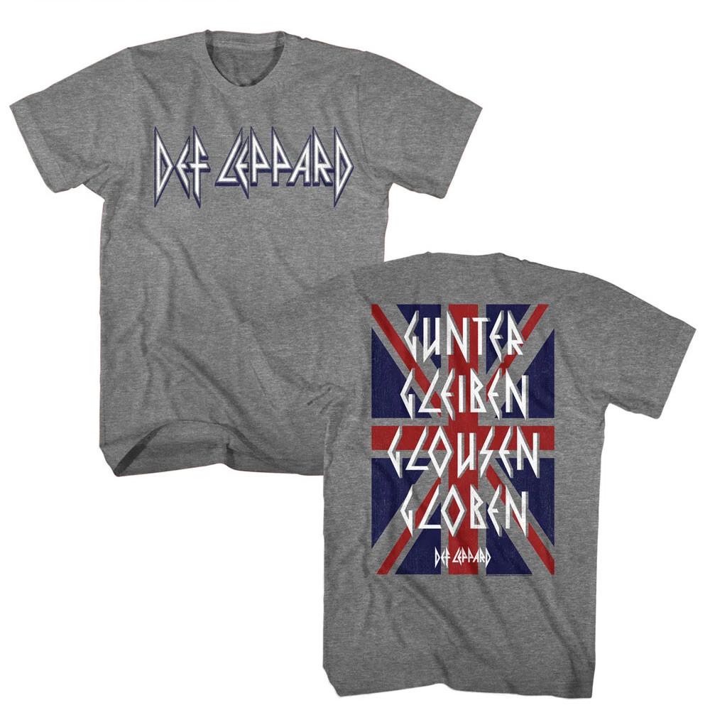 Def Leppard Logo Gunter Gleiben Glousen Globen Men s T Shirt Band Merch 3XL