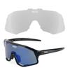 KOO Sunglasses Demos Black Blue Photochromic Clear Lens Cycling Running UV Protection Lightweight