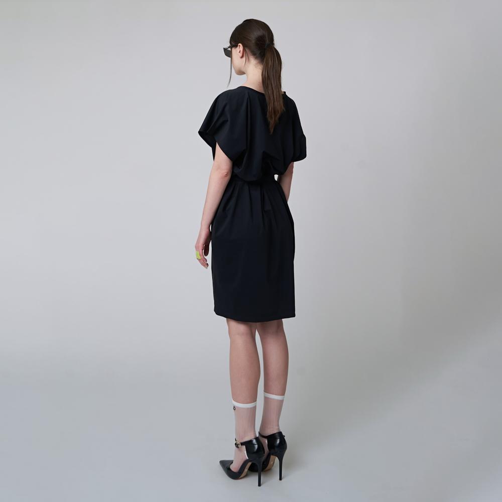 ATHPLATFORM Aw41Op01 Cozy Belted Dress_Black