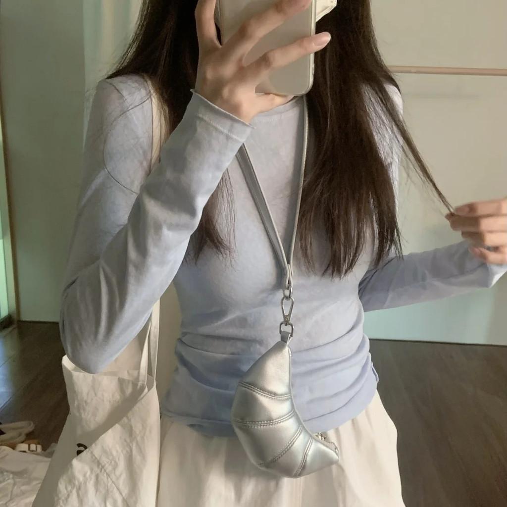 Casual Spring Womens Cotton Long Sleeve T Shirt With Sun Protection For Office Wear