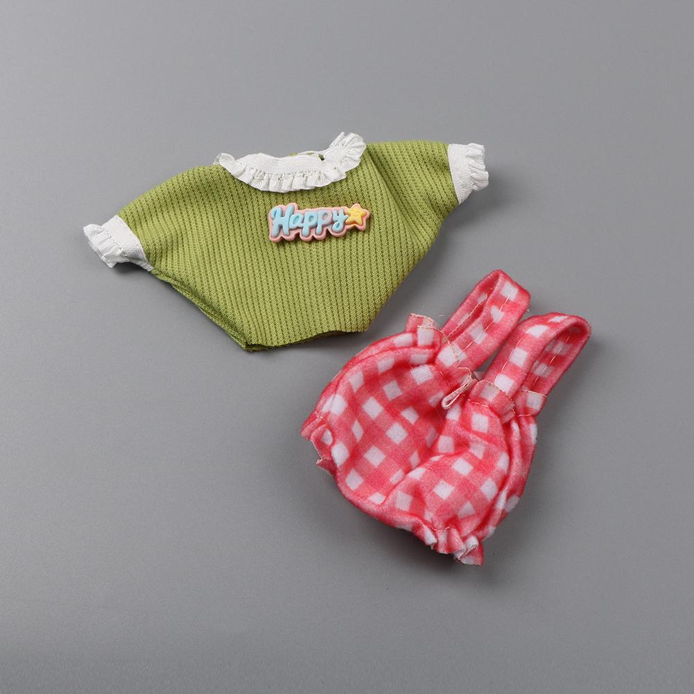 For 17cm Labubu Doll Clothes Fashion Clothes Hoodies Doll Clothes Color Match Hoodies Dolls Accessories Cute Decoration Little Cloths