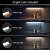 Bar LED Lights Motion Sensor Cabinet Lights Digital Display Desk Lamp Type C Rechargeable Lights for Kitchen Closet Night Light