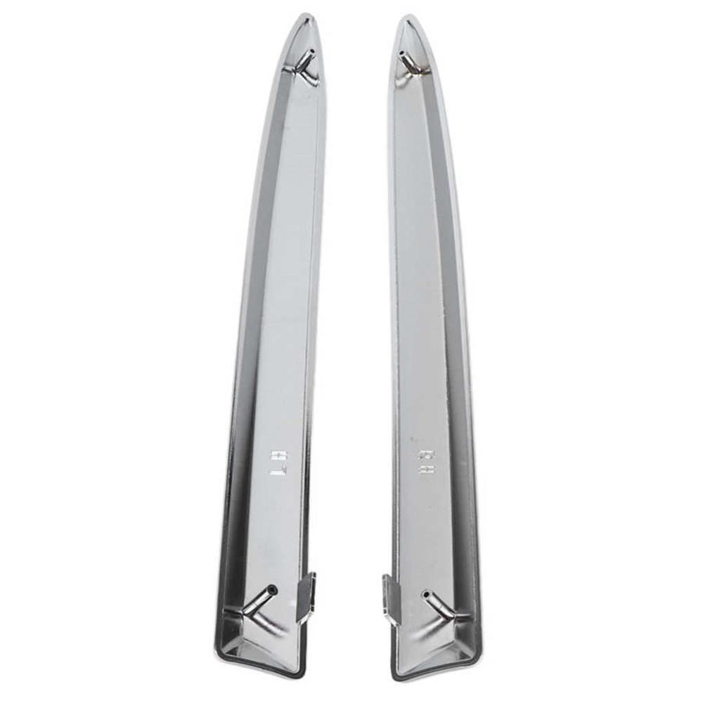 2x Front Bumper Upper Grill Moulding Trim 735455041 735455042 For Fiat 500 07-15