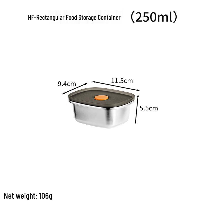 Ruhan 304 Stainless Steel Rectangular Food Storage Container