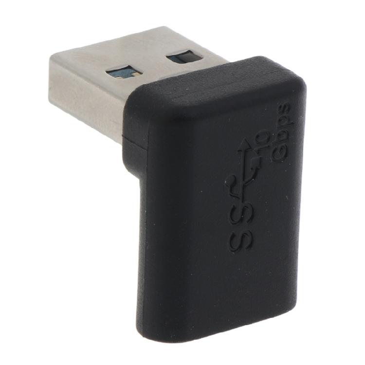90 Degree Right Angled USB C Female To USB 3.0 Male Adapter For Laptop Charger