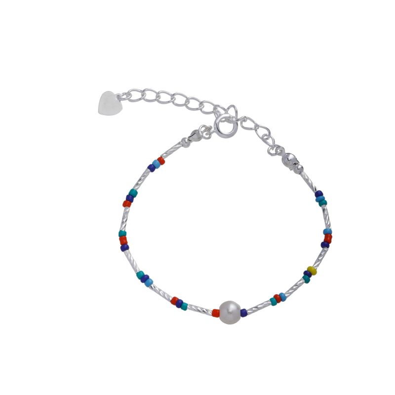 

Доступная роскошь Кансай Дофамин Женственный Стильный С бисером Color Beaded Large Pearl Bracelet