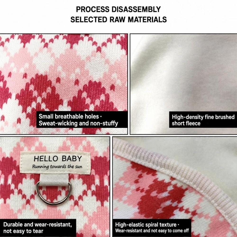 Warm Dog Jacket Printed Pattern Puppy Vest Fashion Dog Knitted Clothes for Cats and Puppy