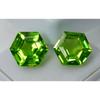 NATURAL Peridot FANCY CUT 16.00 Ct Faceted Gemstone Best Quality   Pair
