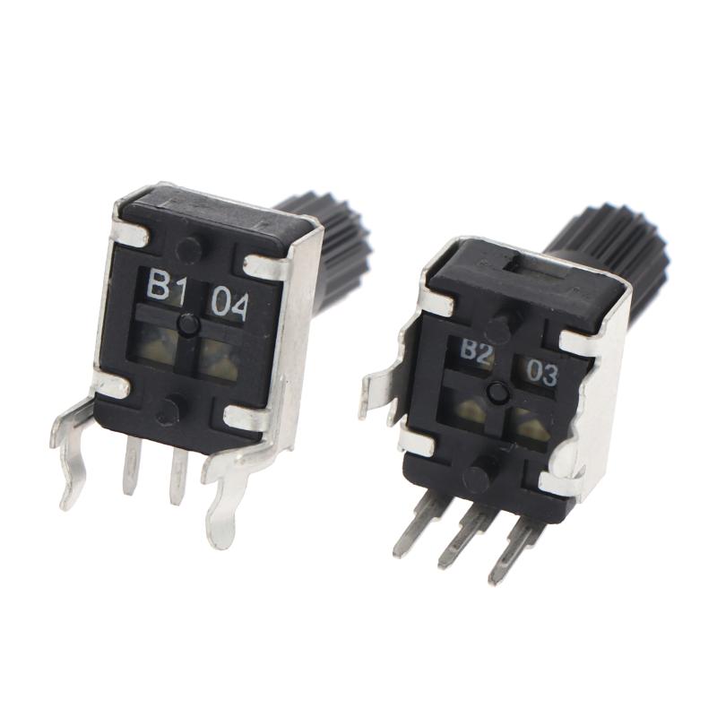 Potentiometers 10Pcs RV09 Vertical Horizontal 12.5MM Shaft 10k 20k 50k 100k Adjustable Resistor 3pin Seal Potentiometer