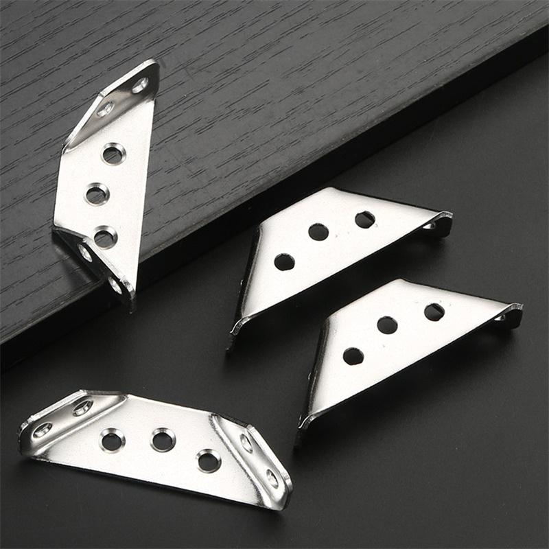 Stainless Steel Angle Code Corner Bracket Trapeziform Angle Code Shelf Support Fastener