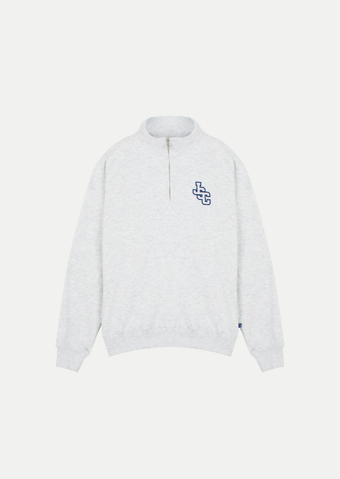 Junesi Sports Club Jsc Quarter Zip Pullover Jsc Quarter Zip Pullover (White Melange Grey) White Melange Grey/S