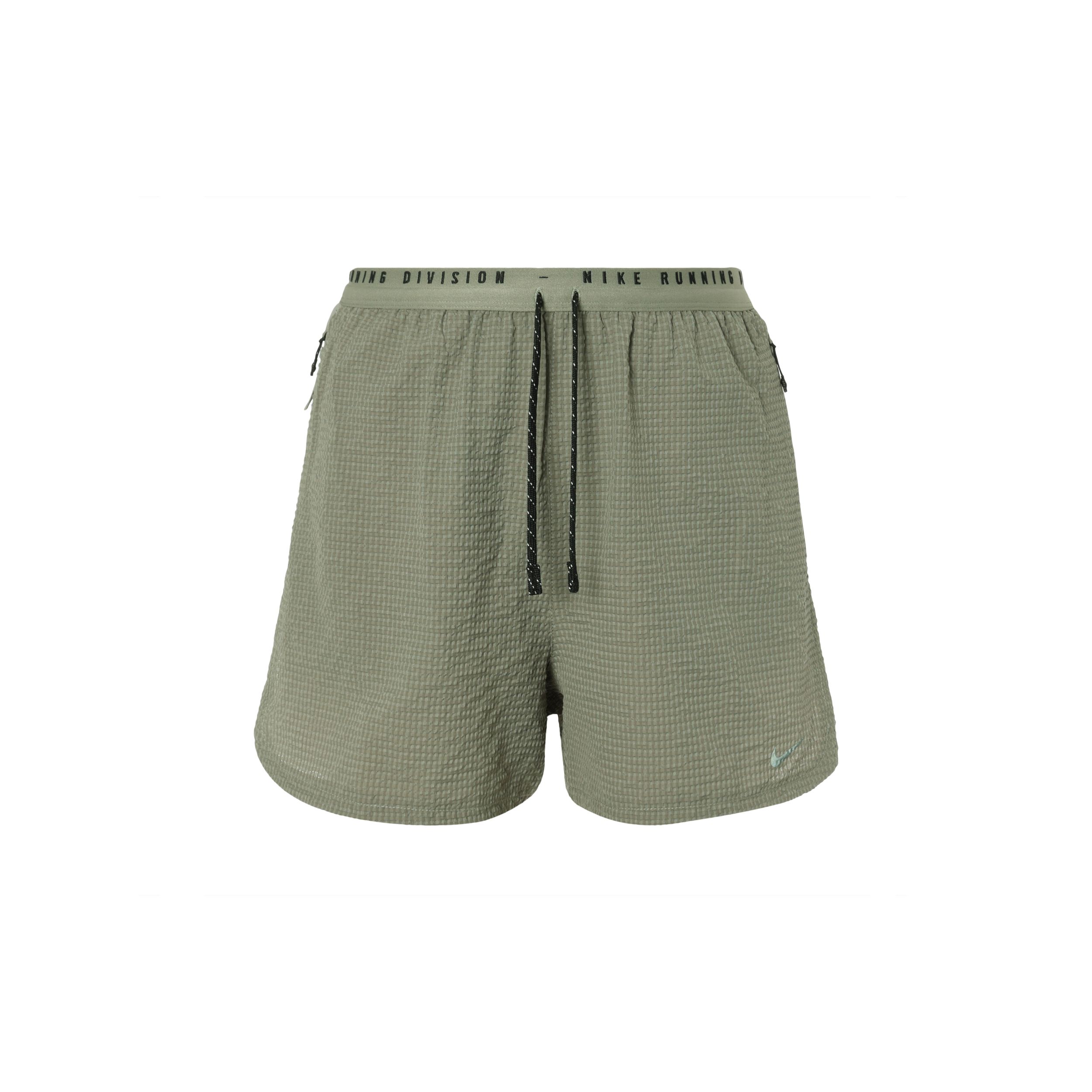 Nike Running Division Training Drawstring Mid-Waist Casual Shorts Men Bottoms Dark-Mud-Gray FQ4618-053 M