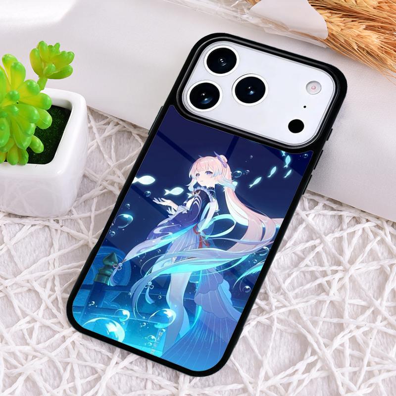 Genshin Impact Sangonomiya Kokomi print Phone Case for iPhone 17 Air 16 15 11 12 14 13 Pro Max Shockproof Cover