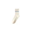 Trendy Striped Socks for Women Middle Tube Socks Japanese Style Fashion Socks Solid Color Girls Socks