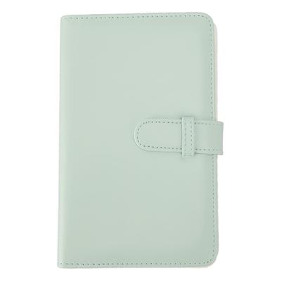 96 Taschen Fotoalbum Große Kapazität PU-Leder Einband Druckknopfdesign Kleines Fotoalbum für Fujifilm für Instax für Instax