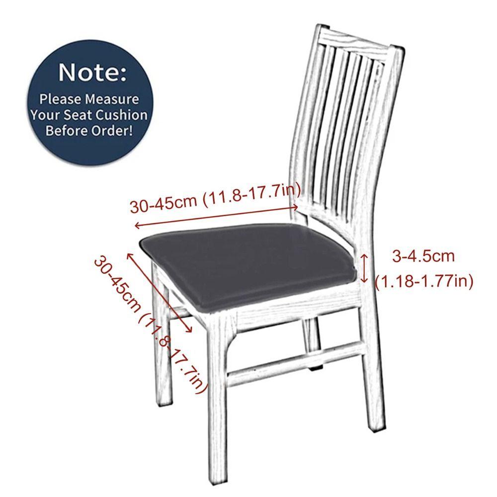 Modern Velvet Dining Chair Cover Elastic Anti-slip Chair Cushion Cover Soft Dust-proof Seat Cover for Home&Hotel Decoration