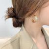 S111 silver needle new temperament torsion ring earrings Korean design earrings simple and versatile stud earrings