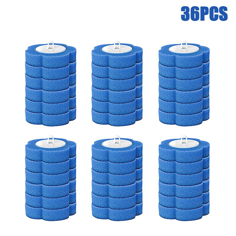 

18/36 шт. одноразовая сменная головка для унитаза набор для чистки ершик для унитаза аксессуары для туалета инструмент 18PCS синий