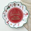 Christmas Disposable Tableware Sets Santa Claus Party Tablecloths Paper Plates Cups Tissue Napkins Straws Decoration Supplies