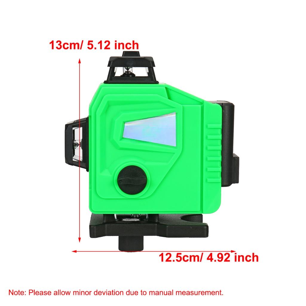 12 Line/16 Line 360° 4D Green Light Laser Level Digital Self Leveling 6000mAh 360° Rotary Measure