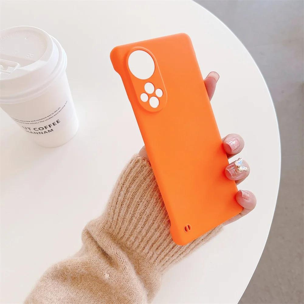 Candy Color Frameless Matte Case For Huawei Nova 9 8 Nova9 Nova8 Pro 5G Slim Hard Shockproof Bumper Cover