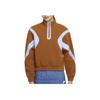 Nike Sportbekleidung Retro Half-Zip Color Block Fleece Stehkragen Sportjacke Damenjacke Gelb-Braun CU7069-290