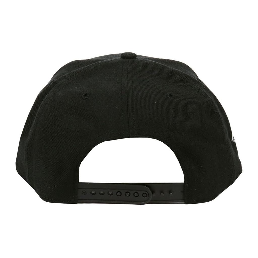 47 Cap Captain Snapback Hat SURE SHOT CAPTAIN Major League Baseball Los Angeles Dodgers All Black [47 Brand] Men's & Women's