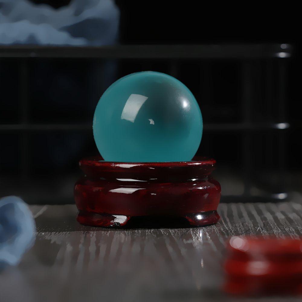 Retro Desktop Ornament Home Decoration Miniature Display Stand Crystal Ball Base Wood Holder Statue Pedestal