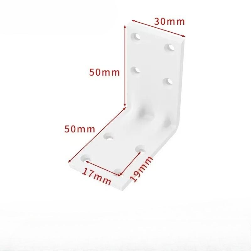 2PCS Furniture Corner Connector Set Metal Trapeziform Cabinet Angle Bracket Sturdy Triangle Corner Brace Universal Support