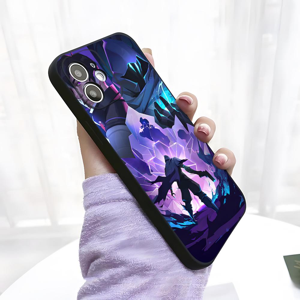 

V-Valorant Game Phone Case For IPhone 17 Pro Max 15 Pro 16 14 Plus 12 13 Mini 11 Pro Shockproof Soft Cover iPhone14 ProMax