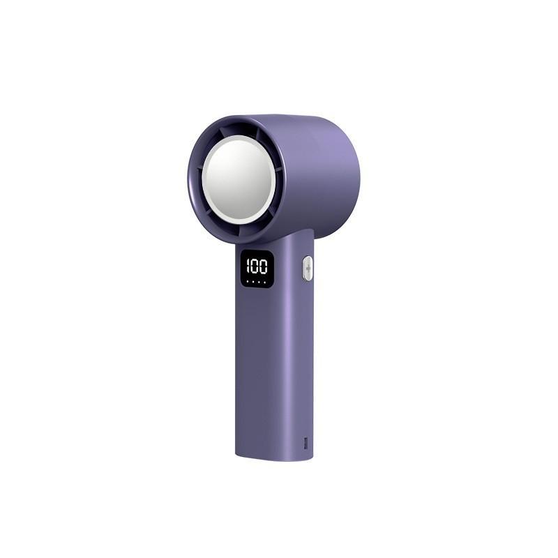 3000mAh Portable Handheld Fan Strong Winds Turbo Fan Rechargeable Digital Display Mini Cooling Fan 157 * 59mm