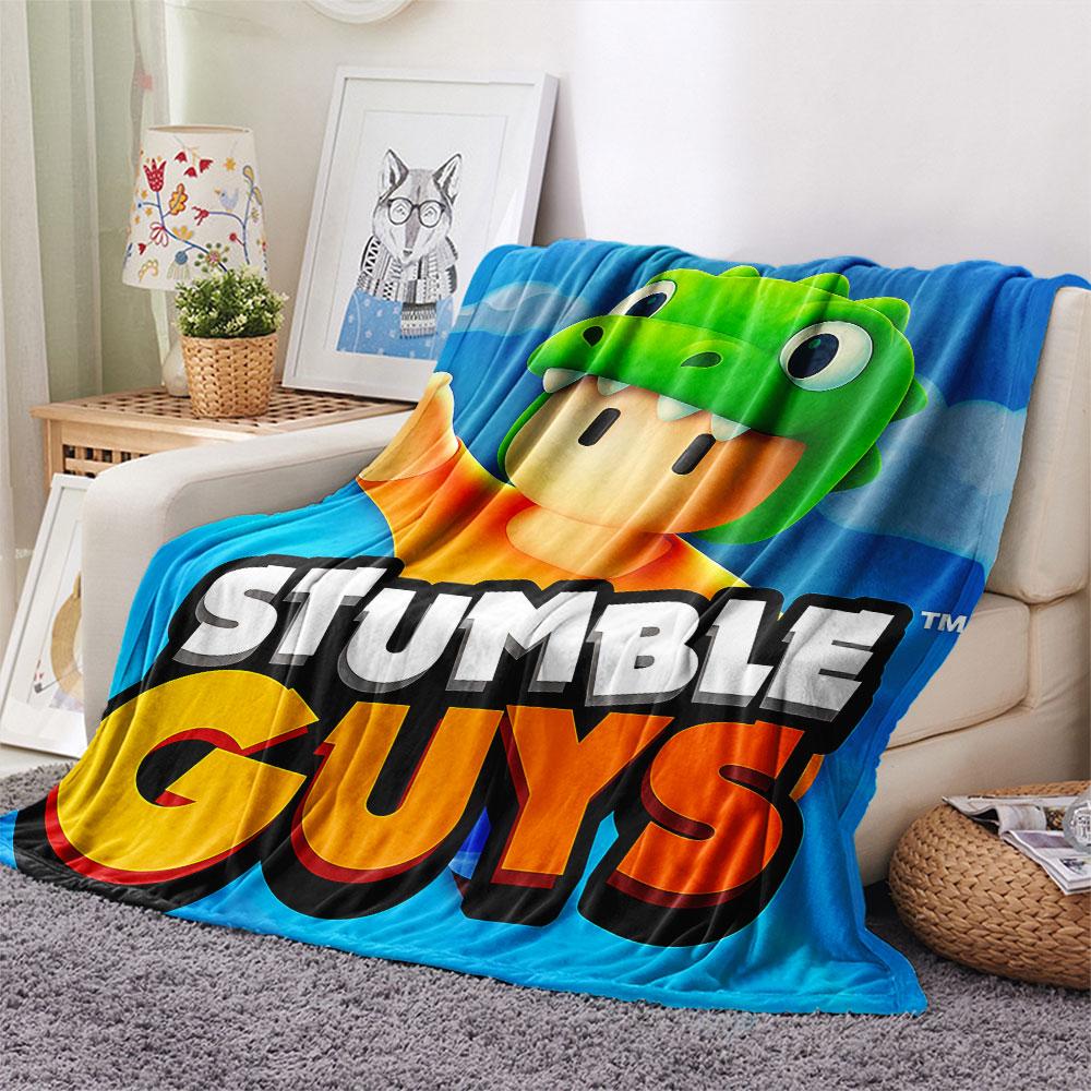1PC Stumble Guys Tumble Blanket, High Quality Comfortable for All Seasons, Home Decor, Warmth and Comfort