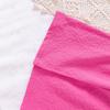 2-7Y Children's Clothing Short Sleeve Suit Girls' Spring/summer New Solid Colour Halter Short Sleeve + Trousers Suit with Hair Band